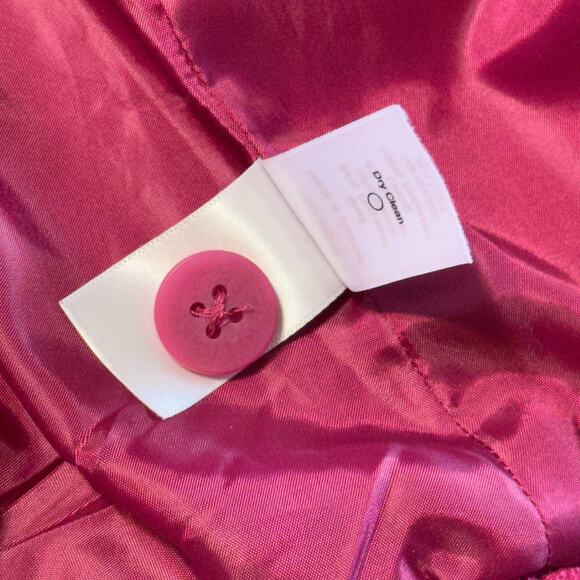Coldwater Creek Blazer Jacket Sz M 10-12 Berry Pink Textured Lined Button Career - Picture 12 of 12